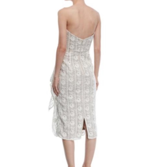 Johanna Ortiz white Eyelet midi dress NWT SZ 2 - Picture 2 of 6
